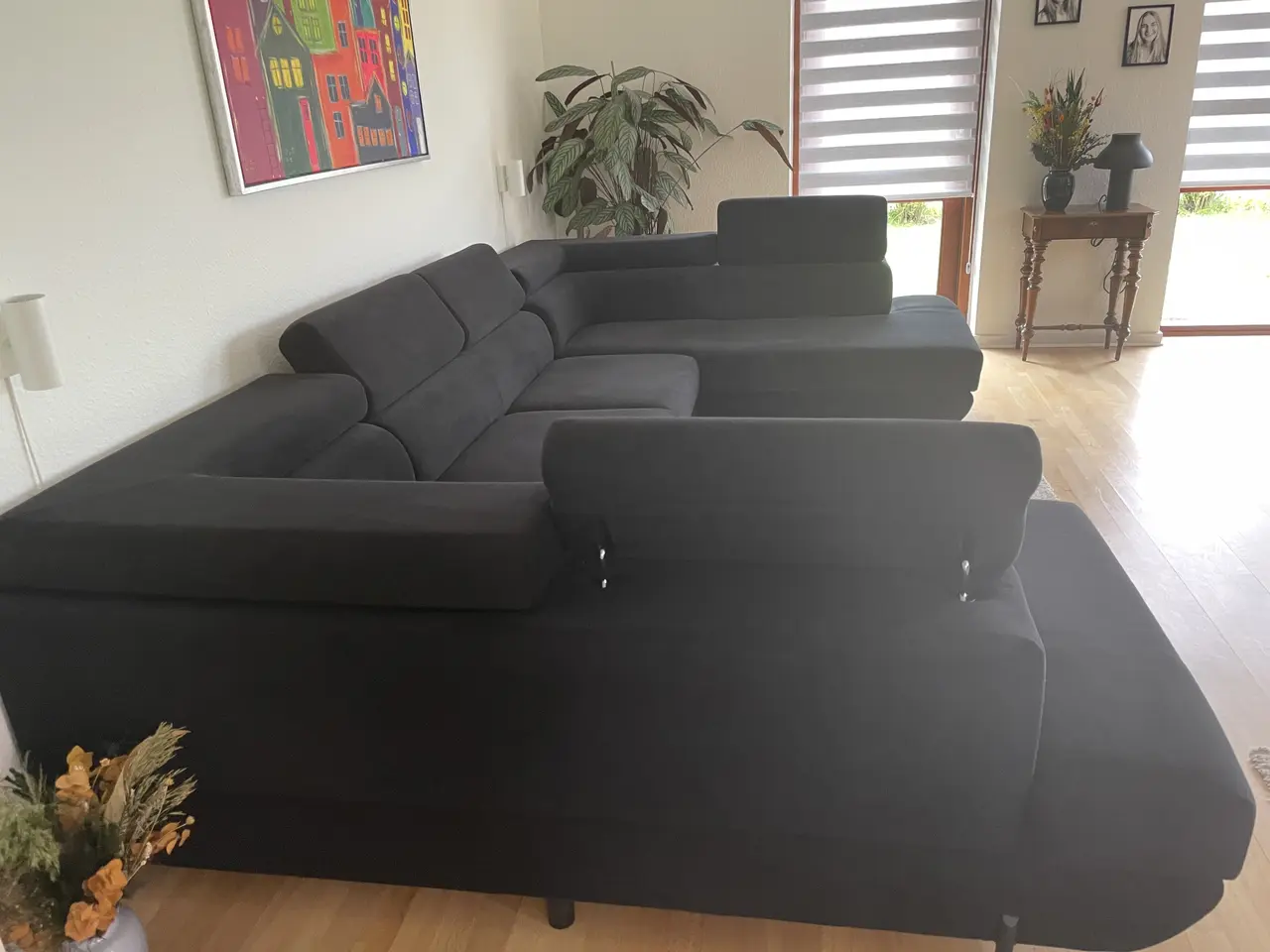 Billede 3 - U-sofa sortstof