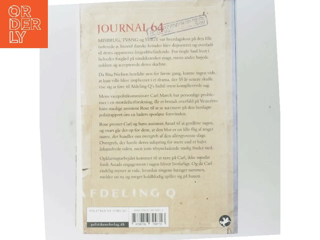 Billede 3 - Journal 64 af Jussi Adler-Olsen (Bog)