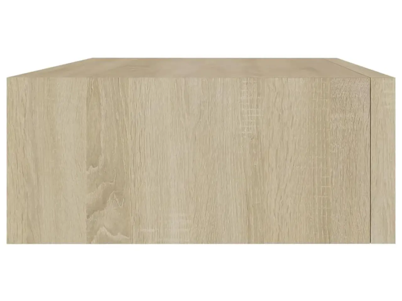 Billede 5 - Væghylde med skuffe 40 × 23,5 × 10 cm - MDF i egetræsfarve