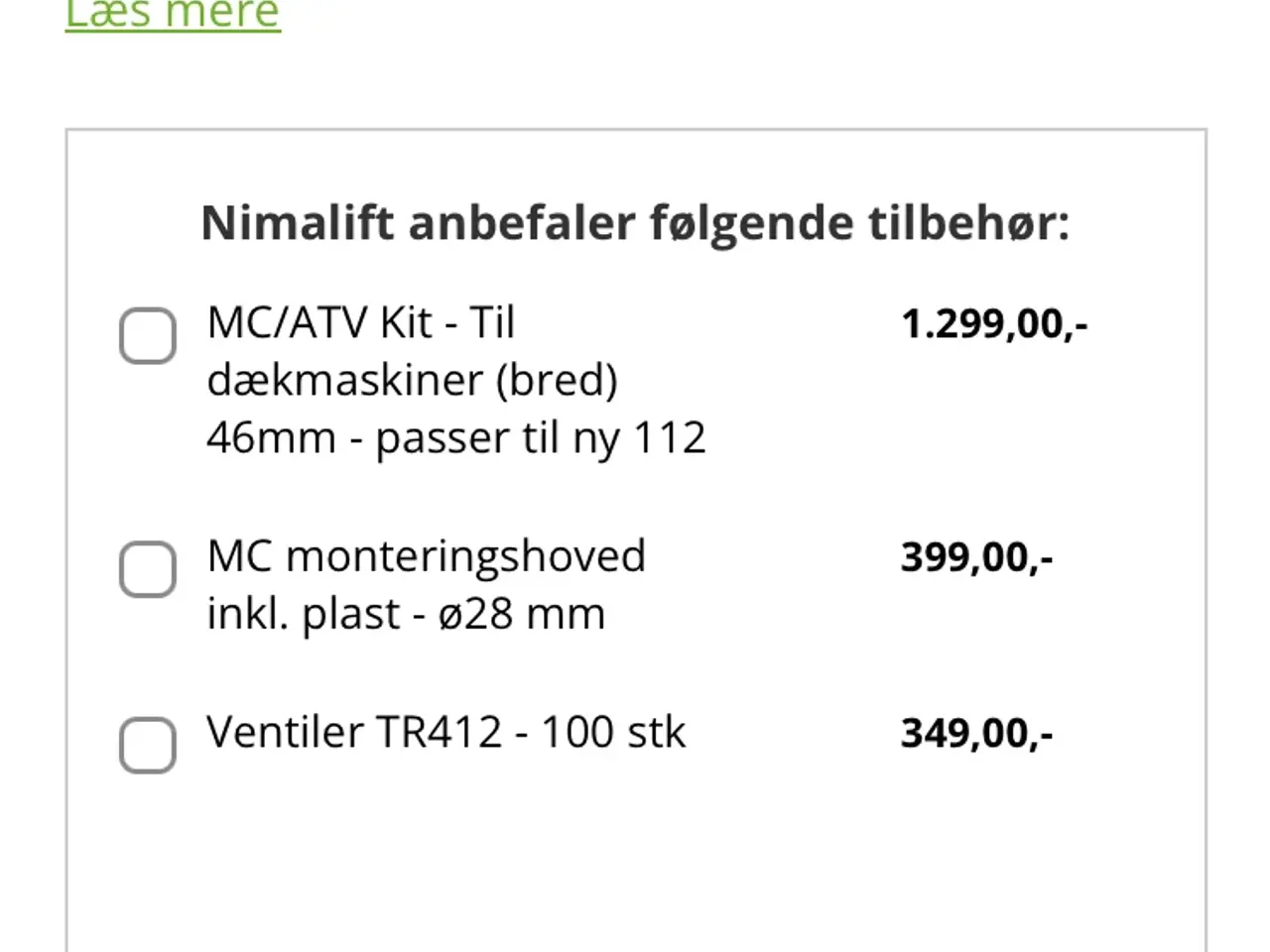 Billede 5 - Mc kit til afbalancering 