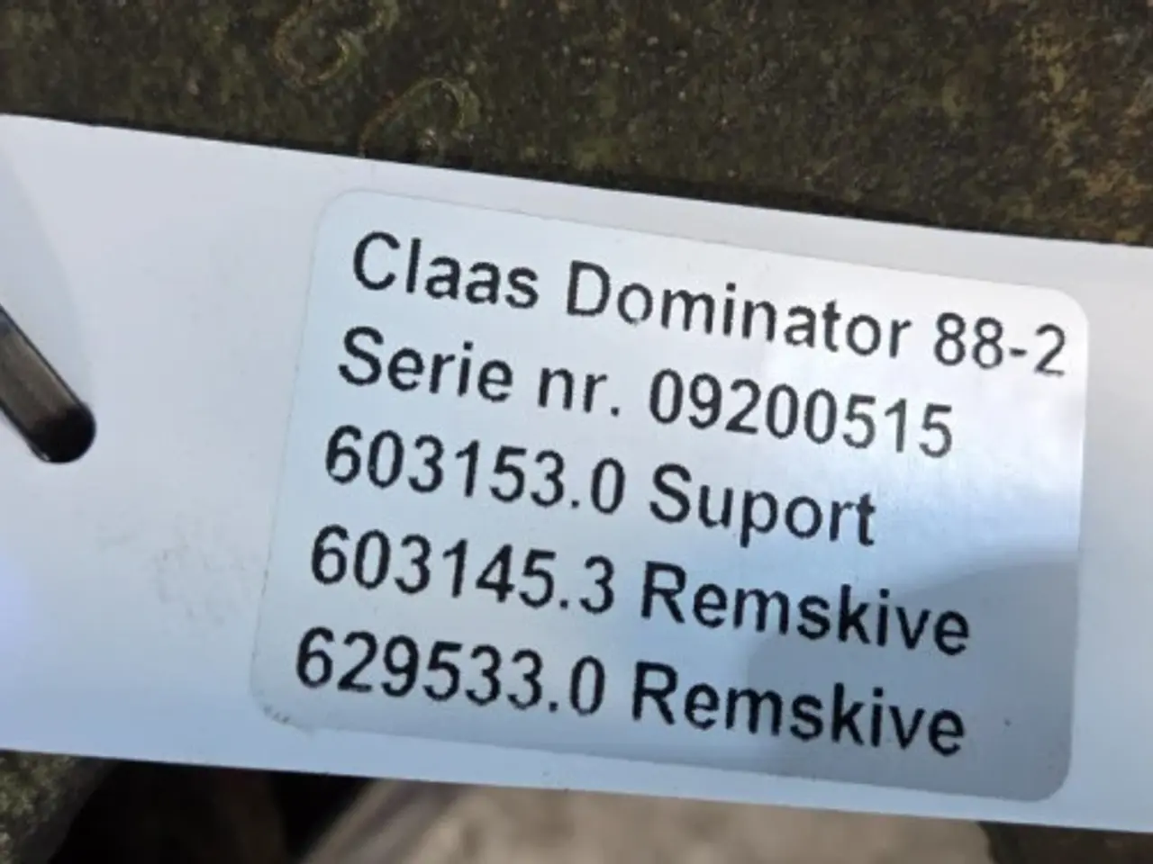 Billede 11 - Claas Dominator 88 Remskive 603145.3