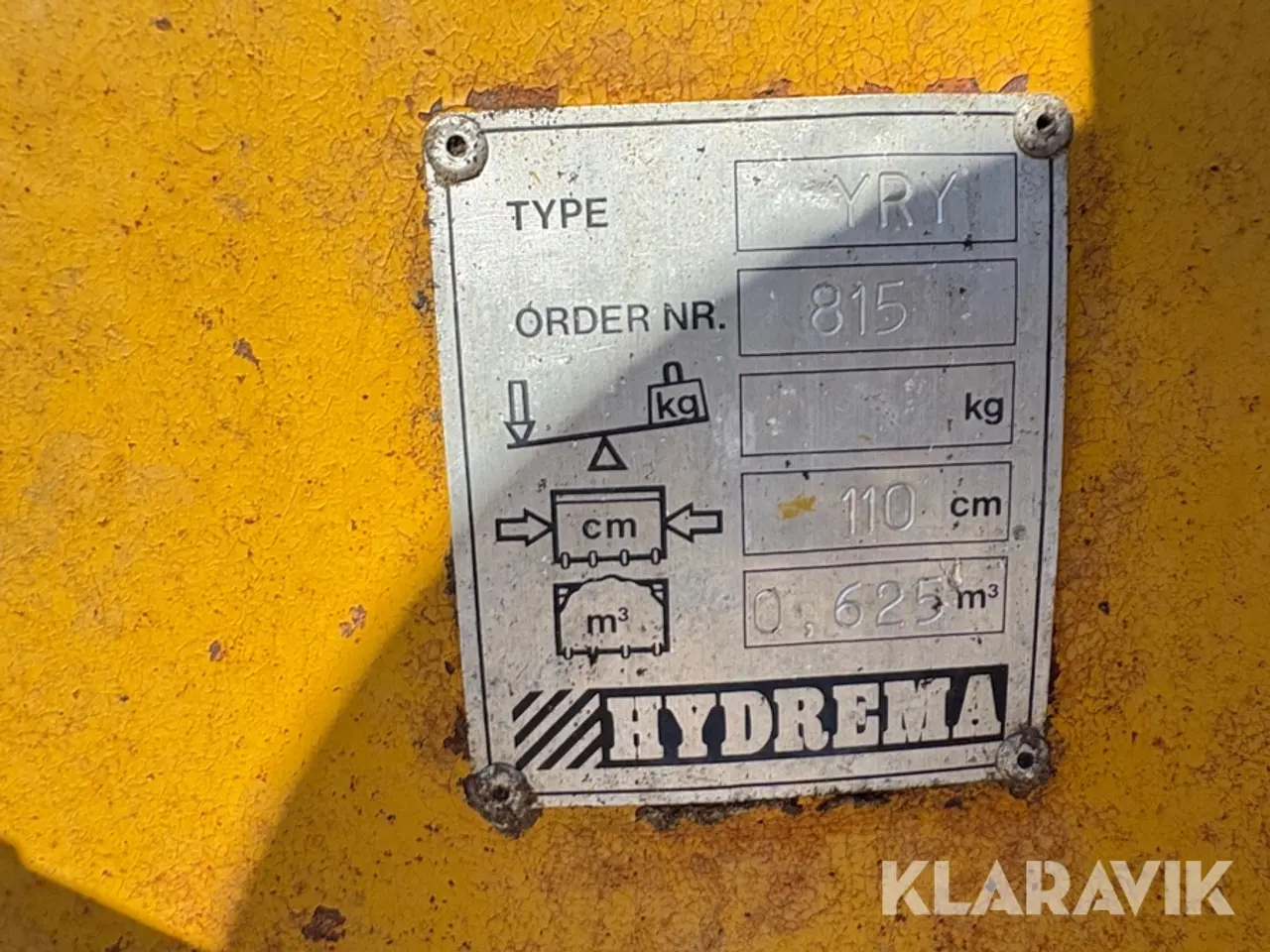 Billede 9 - Roekurv Hydrema YRY - Arbejdsbredde 1.10 m