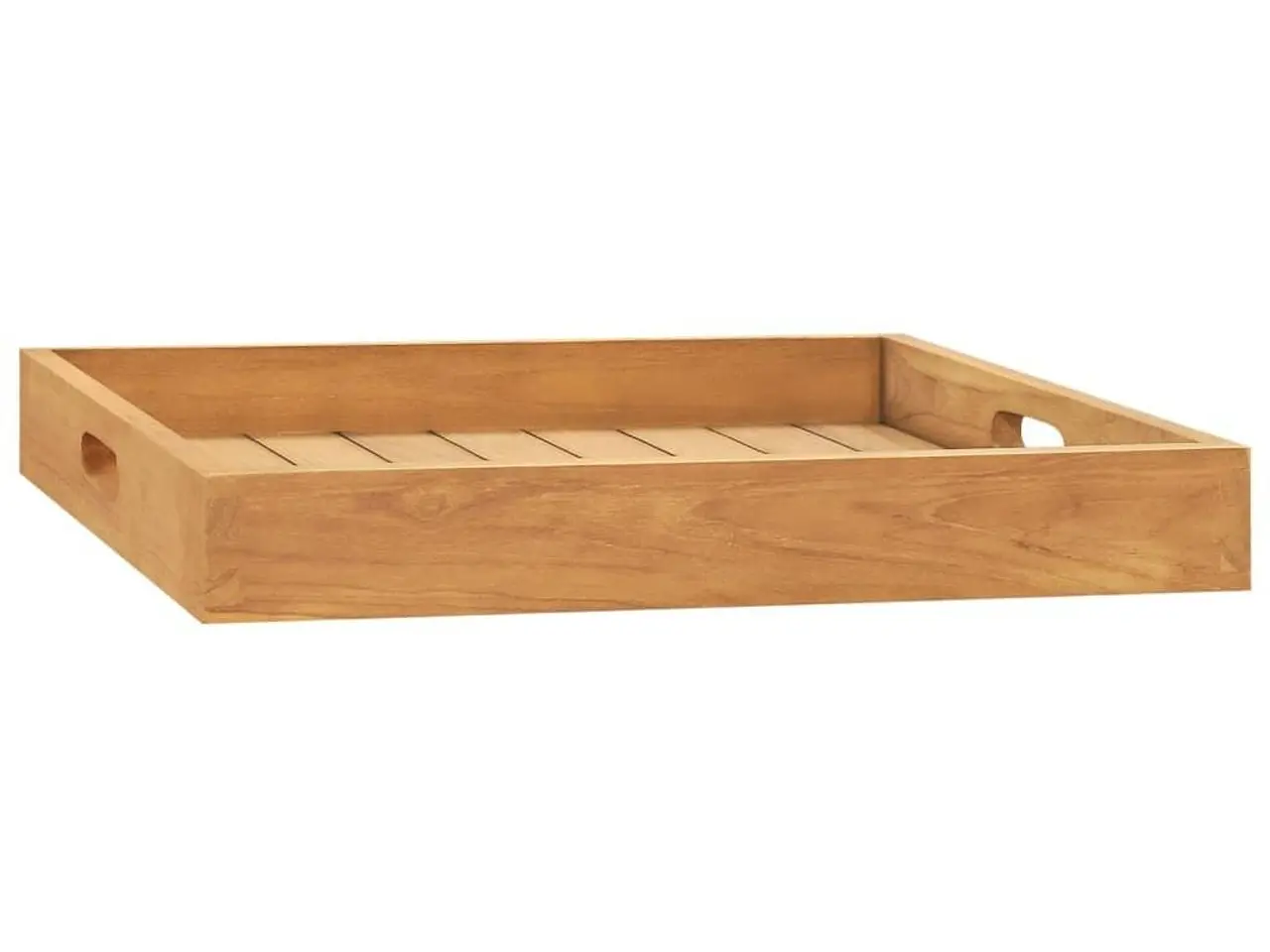 Billede 3 - Serveringsbakke i massivt teaktræ - 50 x 50 cm