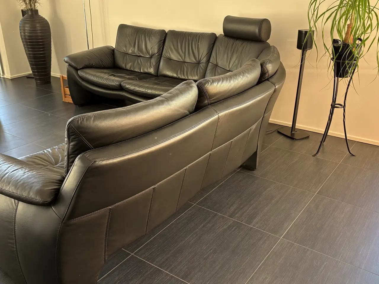 Billede 3 - Læder hjørnesofa