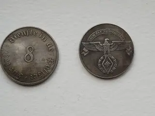 Tyskland WW2 2 stk medaljer