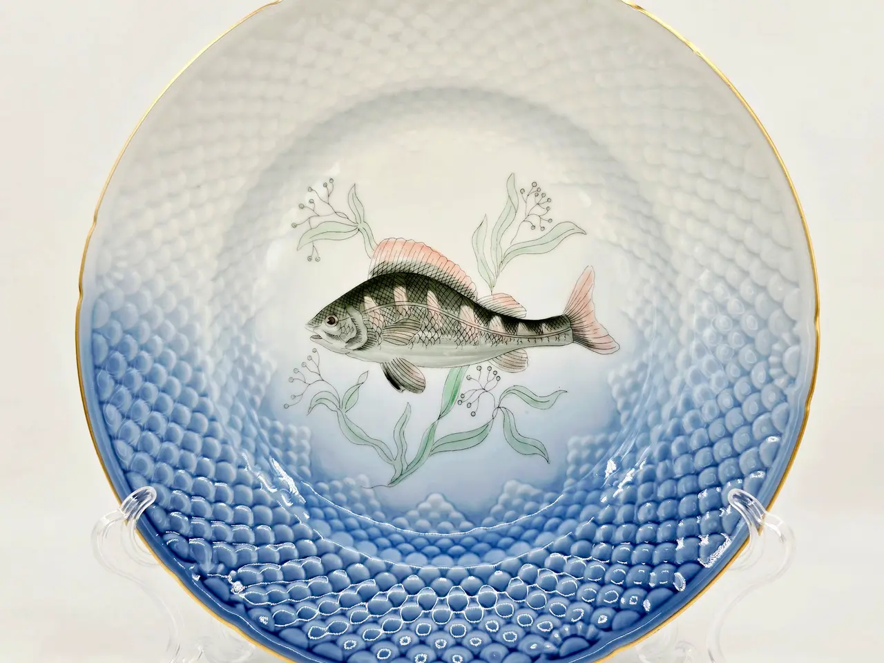 Billede 1 - Mågestel Fisketallerken Aborre nr.9. sortering 1