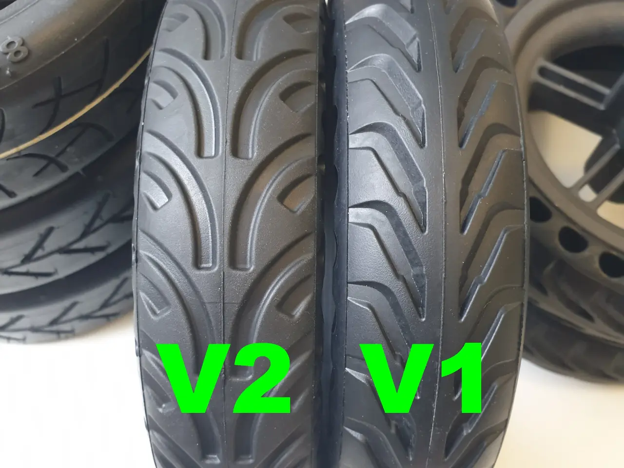 Billede 2 - NY! V2 8.5” x 2.0” Punkterfri Dæk til El-løbehjul