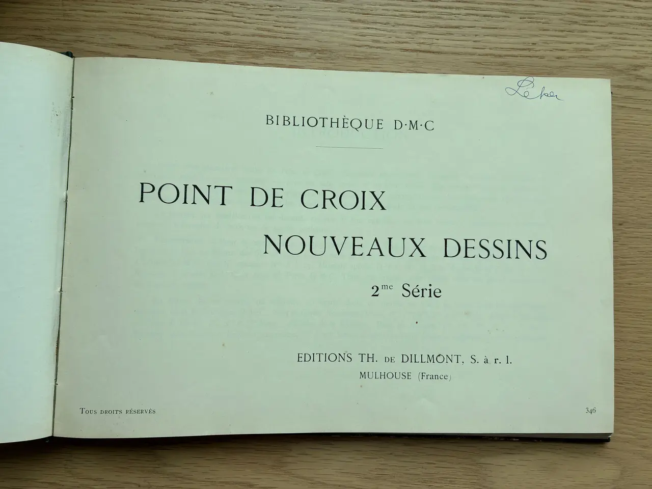 Billede 2 - Point De Croix Nouveaux Dessins - Bibliothèque D.M