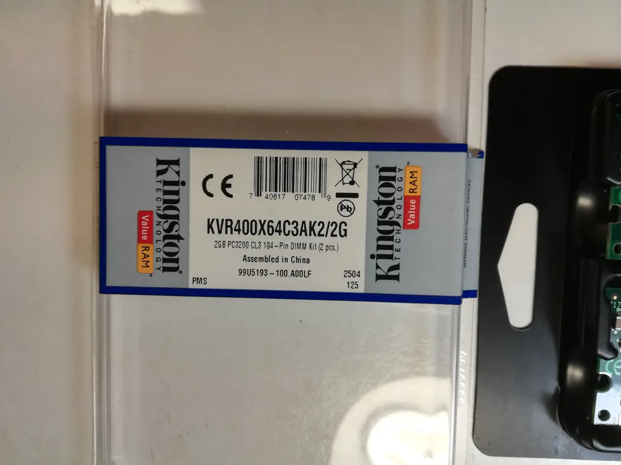 Billede 3 - Kingston DDR SDRAM til gammelt bundkort