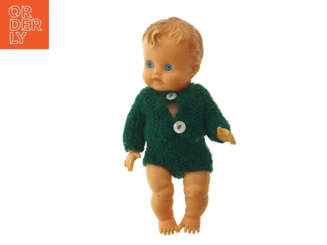Billede 5 - 1950'er Dukke med babylift vugge MCM(str. 37 cm)