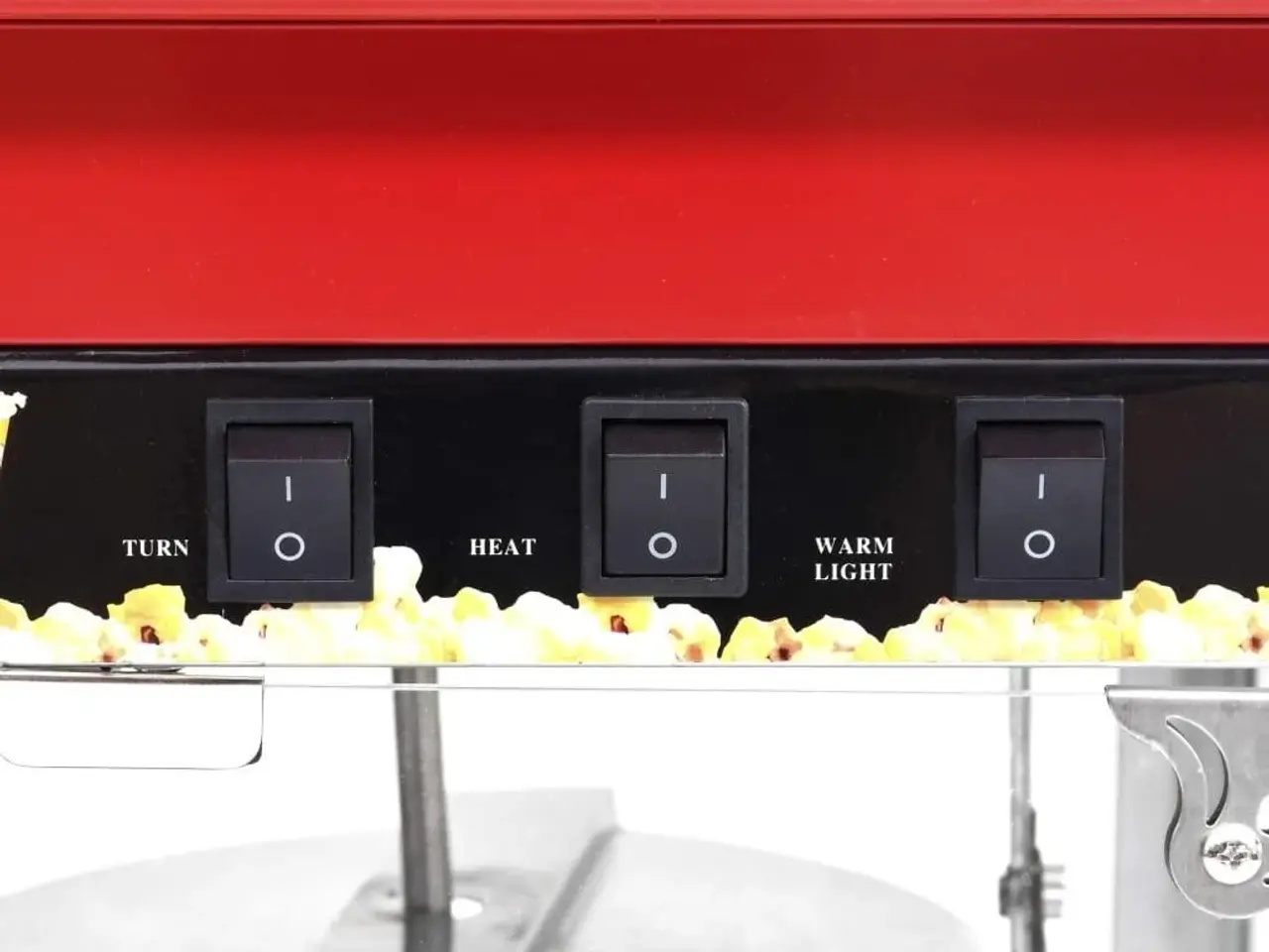 Billede 7 - Popcornmaskine med teflongryde 1400 W - rød, 2,7 l