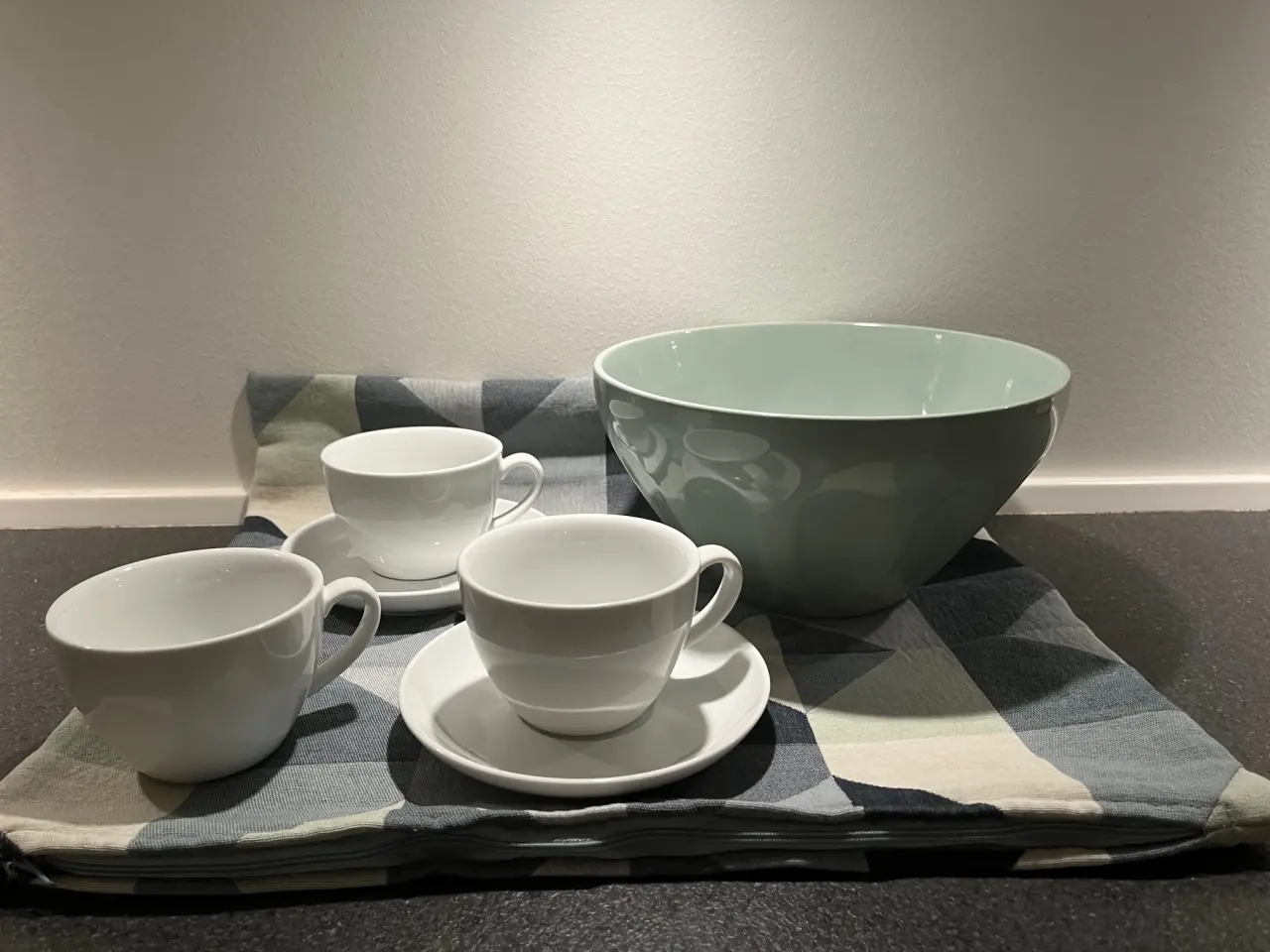 Billede 7 - IKEA pyntepudebetræk-geometrisk mønster i blå+grå