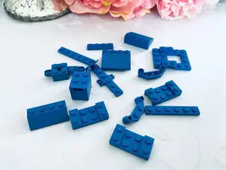 Lego blå blandet 