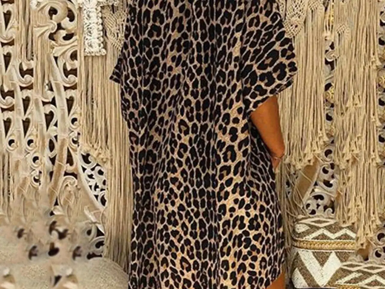 Billede 4 - Bluse Leopard print - Løs og luftig shirt /Top