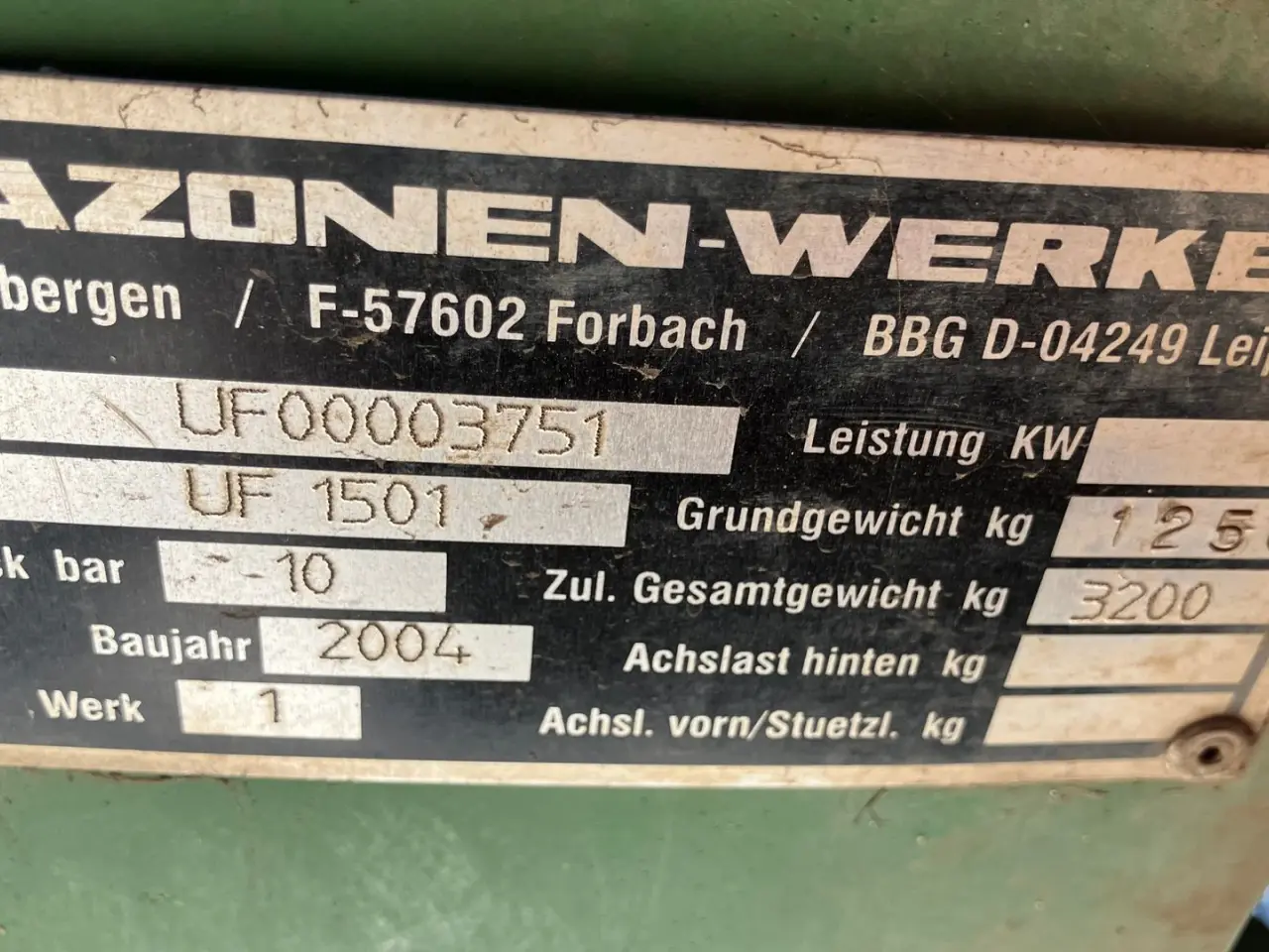 Billede 5 - Amazone UF1501