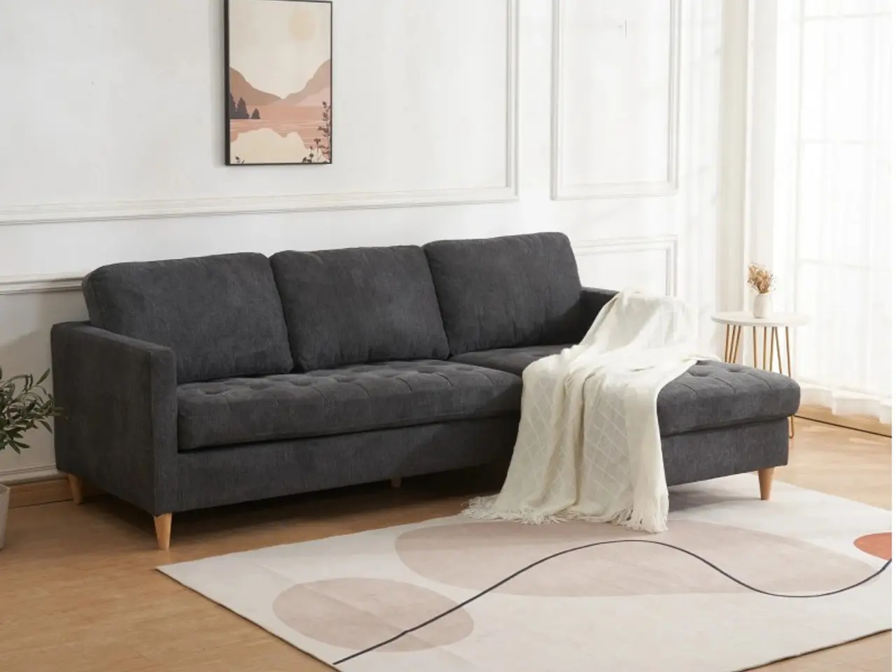 Billede 3 - Firenze Sofa i mørkegrå Vendbar