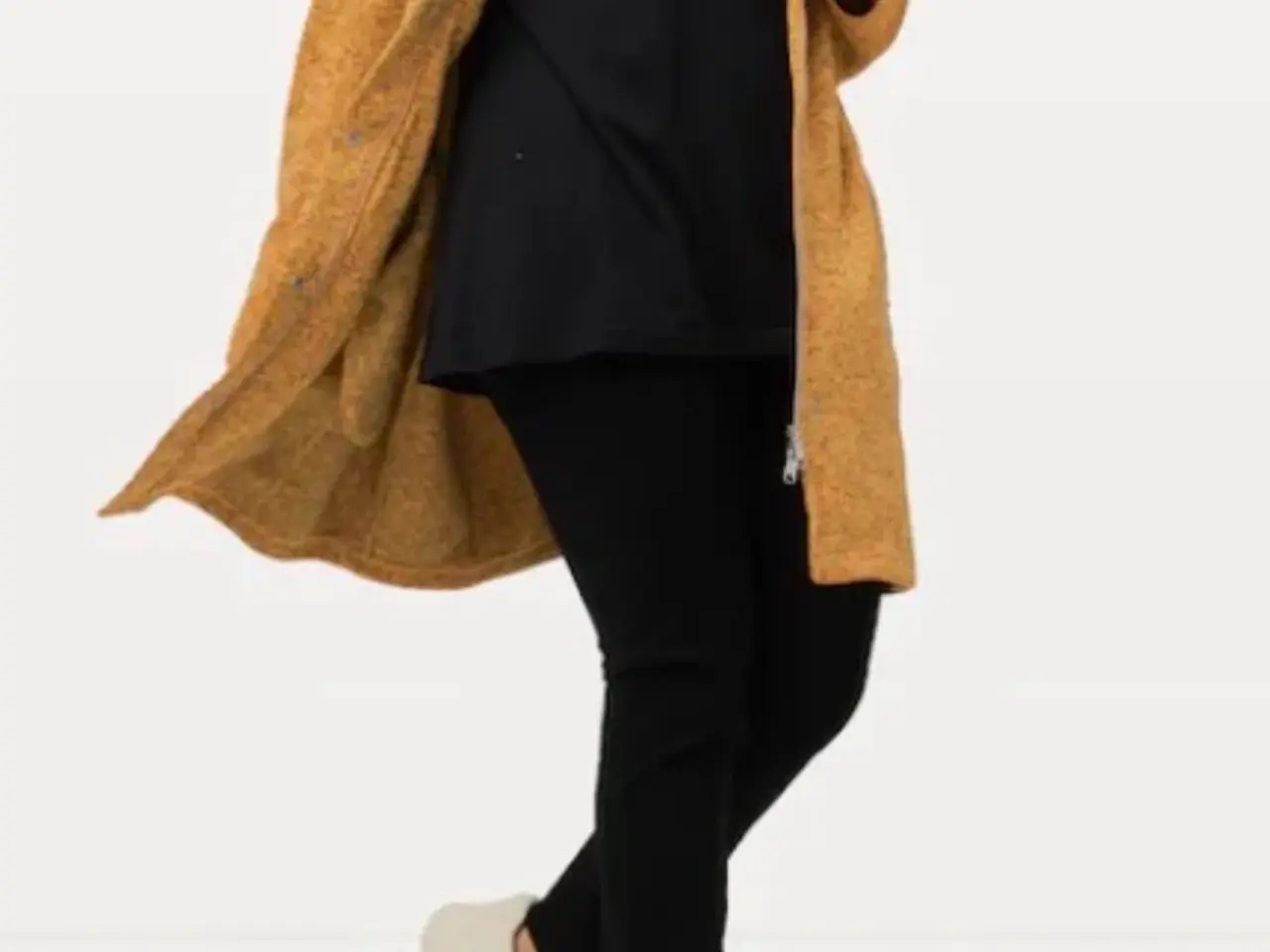 Billede 3 - Ulla Popken strik-fleece jakke