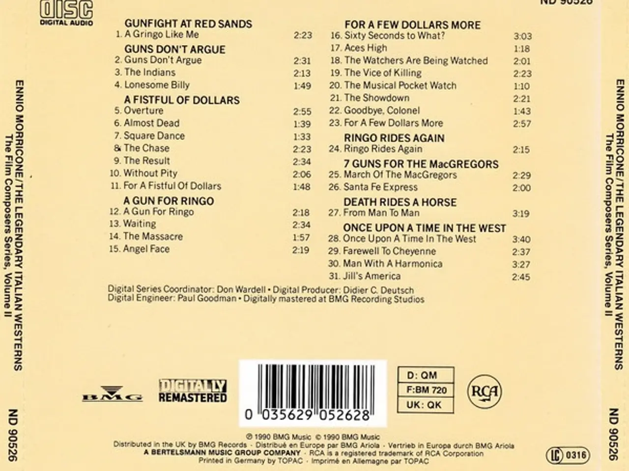 Billede 2 - Ennio Morricone – The Legendary Italian… – CD
