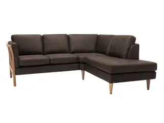 Hjort Knudsen – Classic tremmehjørnesofa med open ende Højrevendt