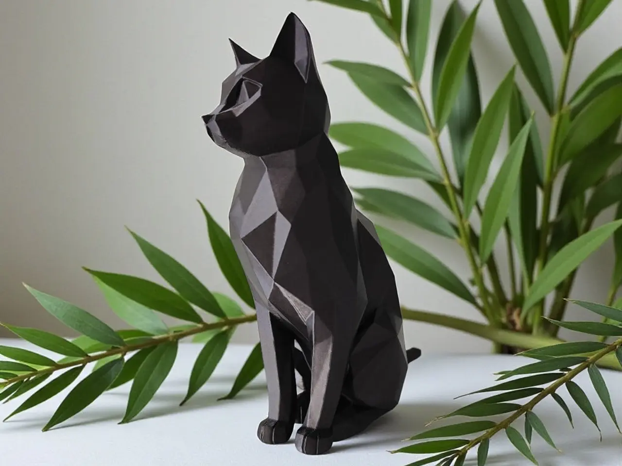 Billede 4 - Geometrisk Low-Poly Kat