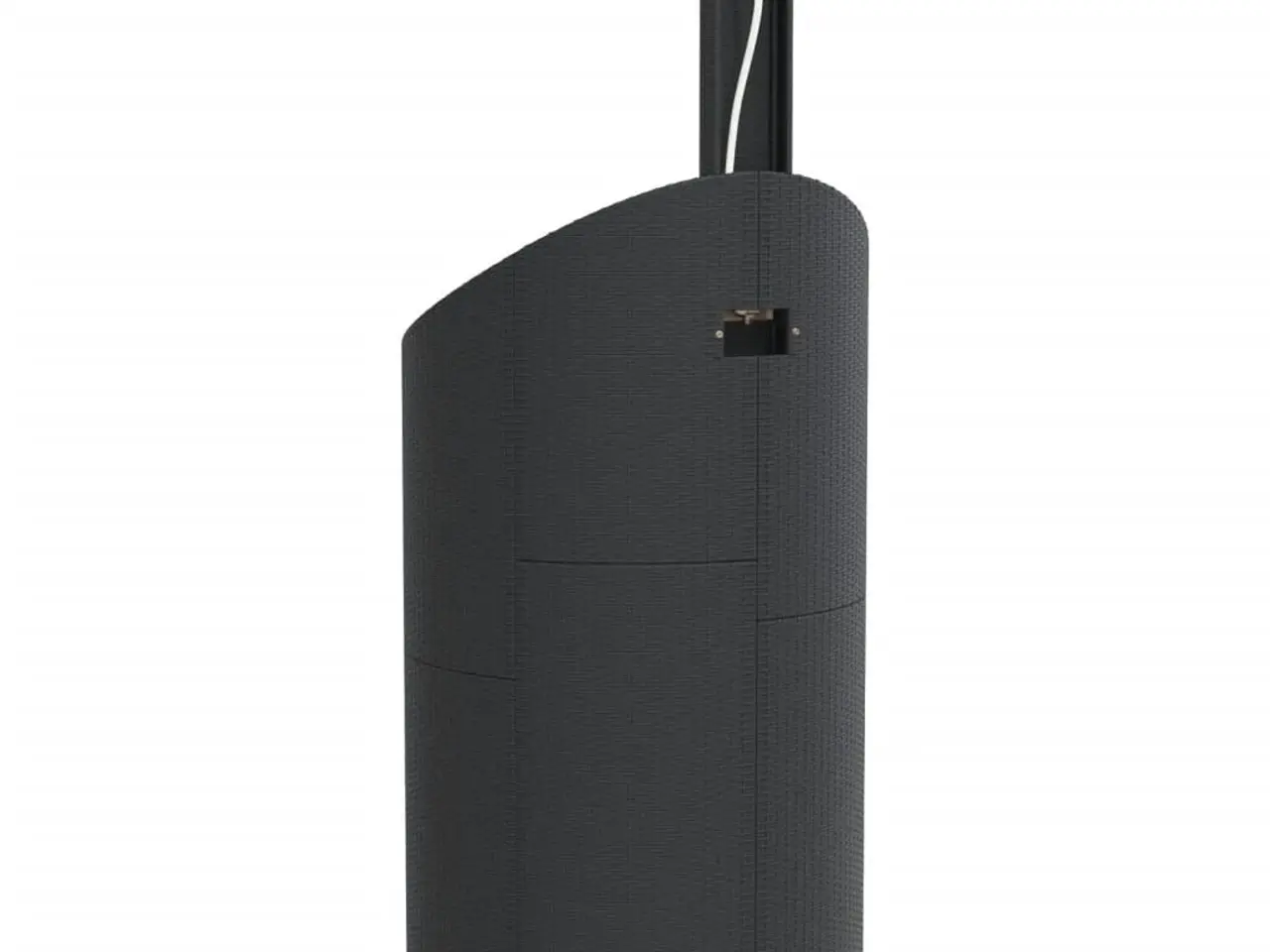 Billede 7 - Havebruser i polyrattan med akacietræs-fod, sort - 100 × 100 × 241,5 cm