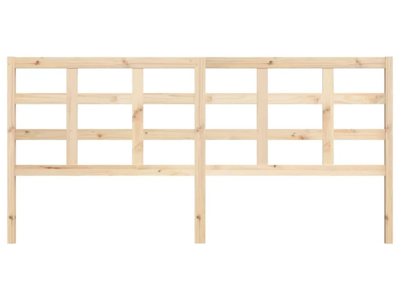 Billede 3 - Sengegærde 205,5x4x100 cm massivt fyrretræ