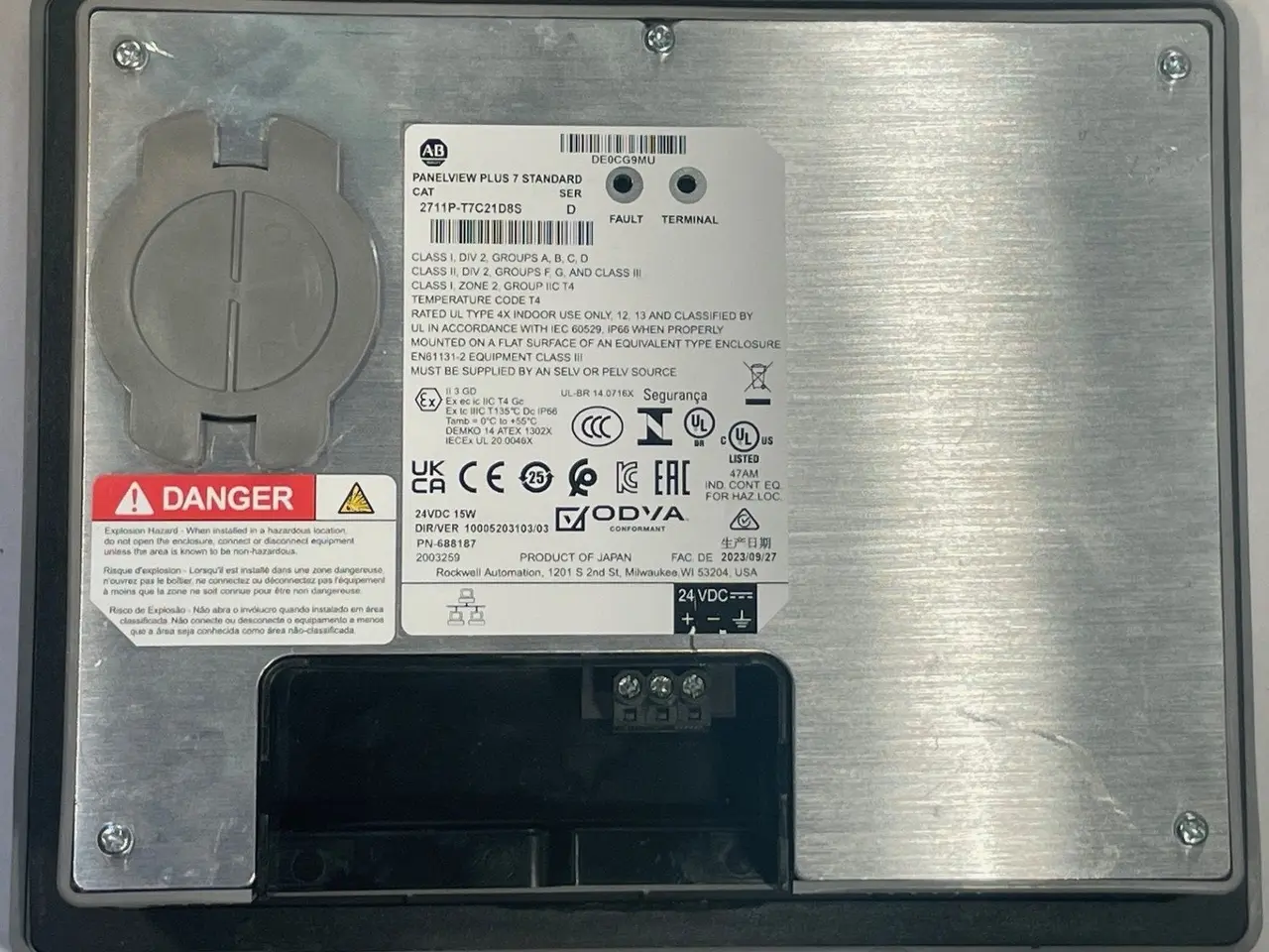 Billede 2 - Allen-Bradley 2711P-T7C21D8S PanelView Plus 7 7"