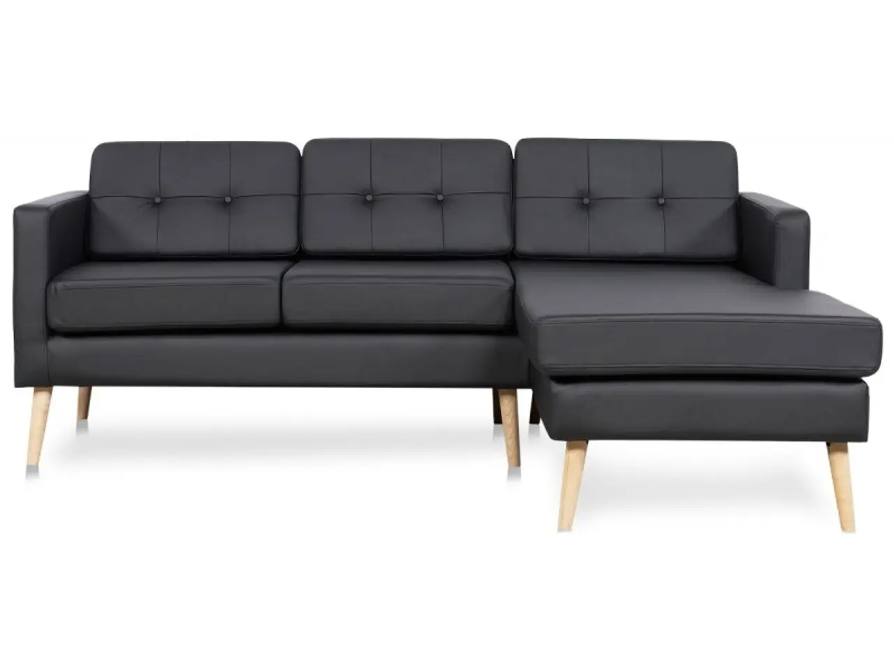 Billede 9 - Novelty ch. sofa højrevendt - Sort tekstillæder