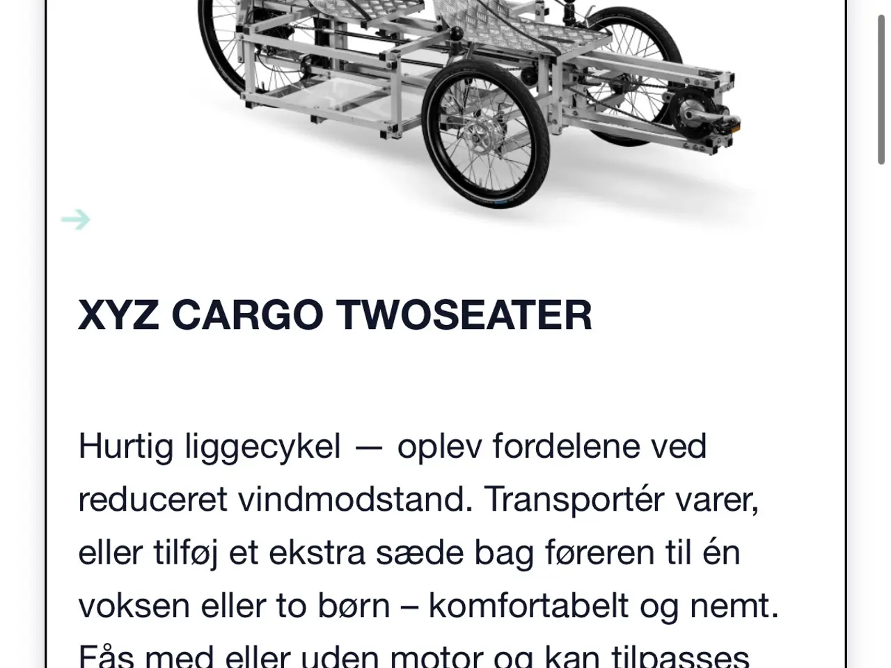 Billede 11 - Liggecykle fra XYZ cargo