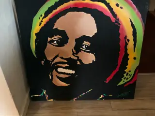 Maleri af Bob marley