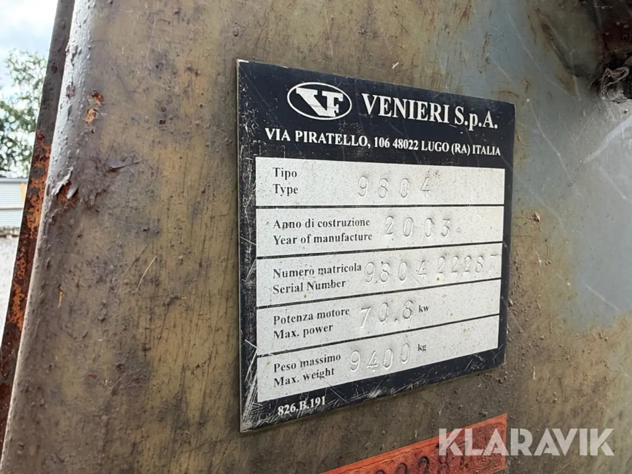 Billede 5 - Gummiged Venieri 9804 med skovl