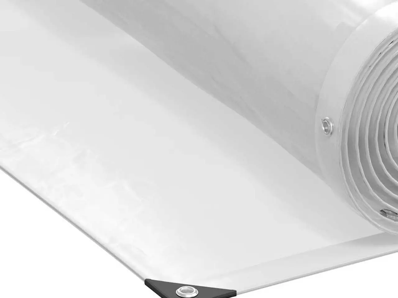 Billede 9 - Klar presenning med øjer 2×2 m - polyethylen, transparent