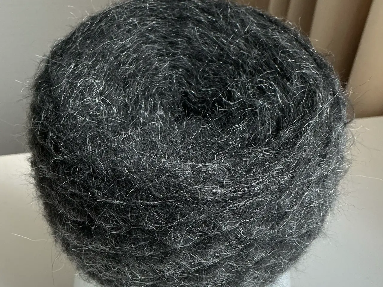 Billede 3 - Italiensk garn - Mohair / Silke - Mørkegrå - 100 g