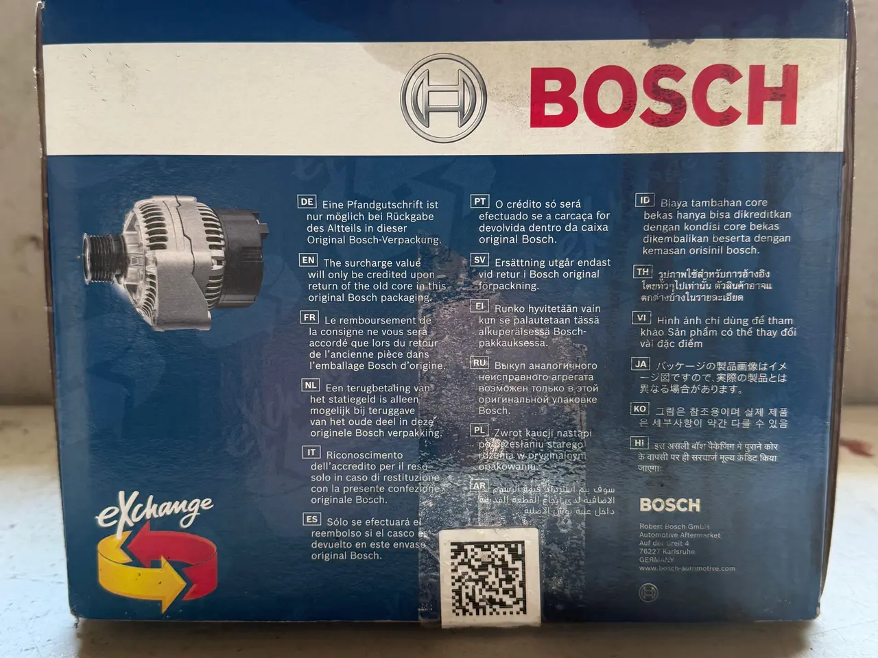 Billede 4 - Ny BOSCH Generator Varenr.: 0 986 046 240.