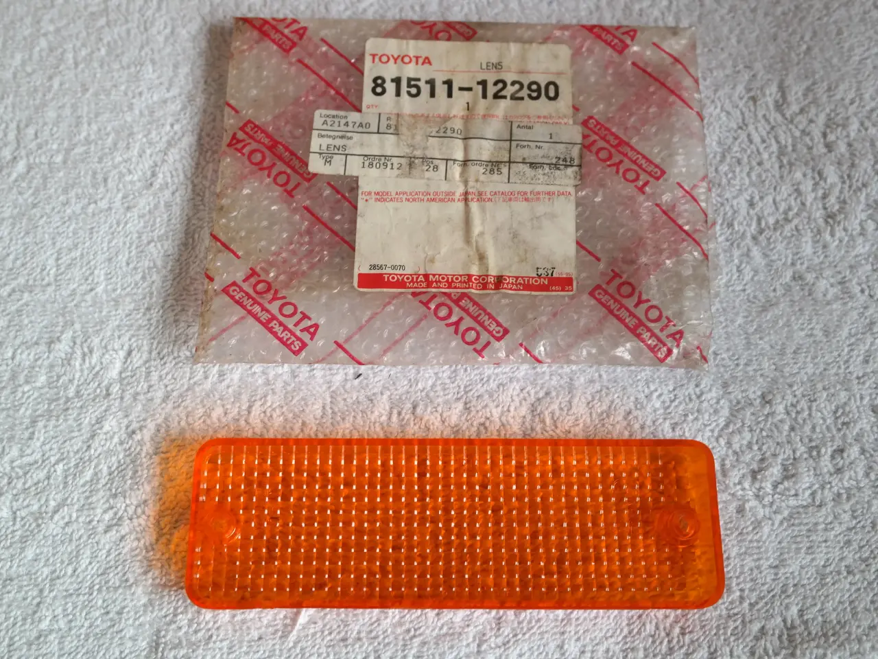 Billede 1 - Blinklygteglas Toyota Corolla AE86