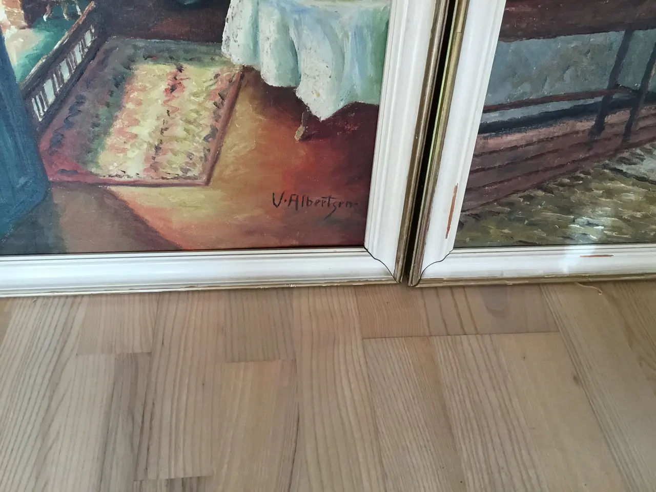 Billede 2 - Malerier V.Albertsen i flotte farver