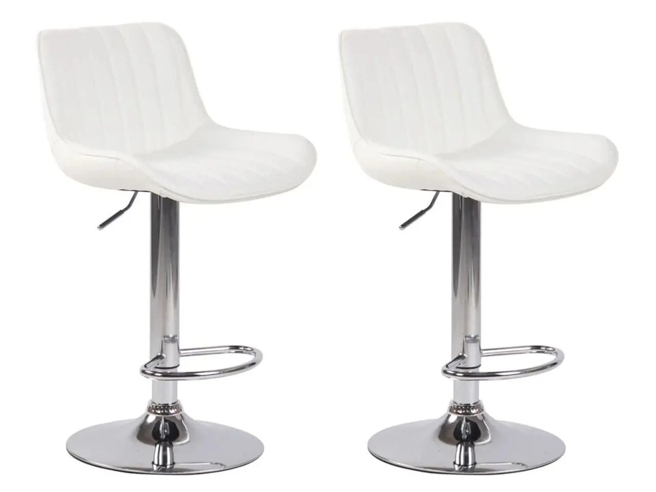 Billede 1 - 2 stk. barstole model "Lyon", hvid.