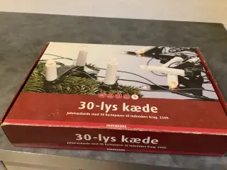 Juletræs lyskæde med 30 lys til el