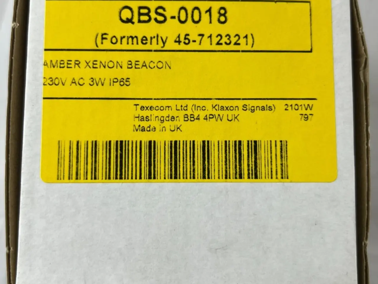 Billede 1 - Klaxon QBS‑0018 Flashguard Amber Xenon Beacon 230V