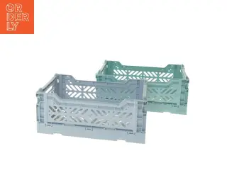 Plastkasser foldbare 2 stk fra Bahne (str. 2 stk 27x17x11 cm)