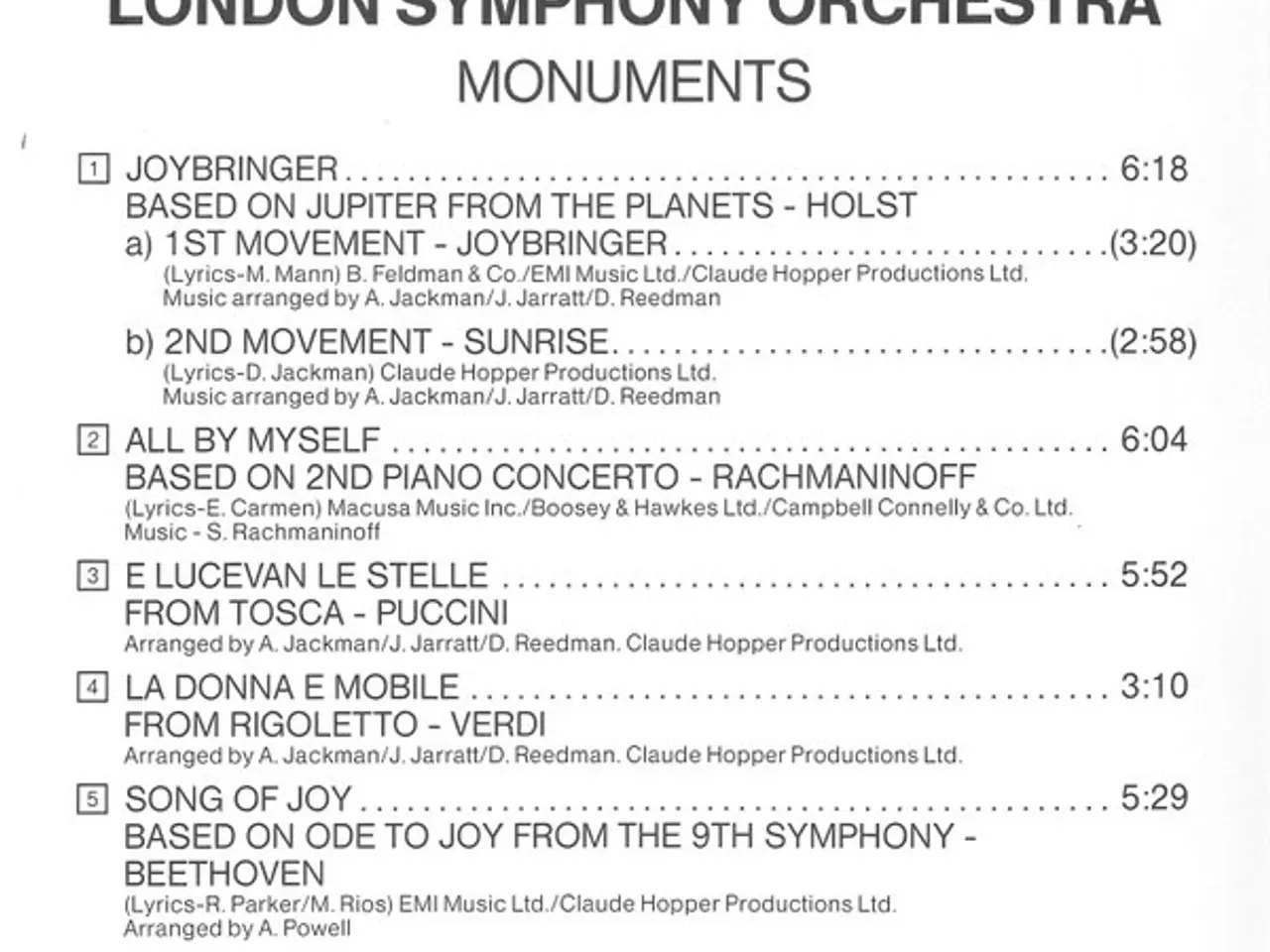 Billede 5 - Peter Hofmann & The… – Monuments – CD