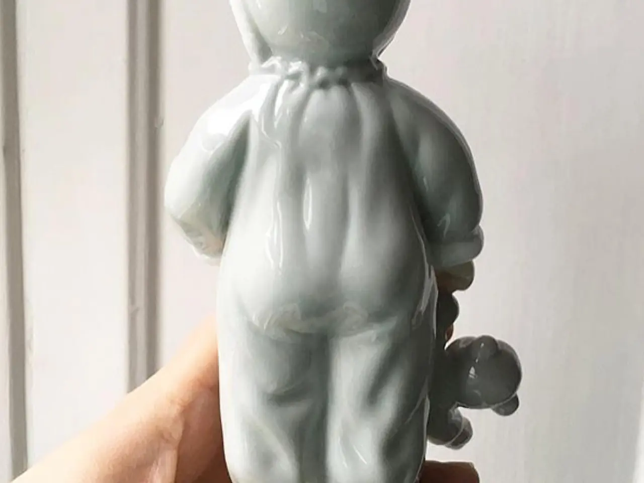 Billede 2 - Porcelænsfigur med bamse, pastelfarver