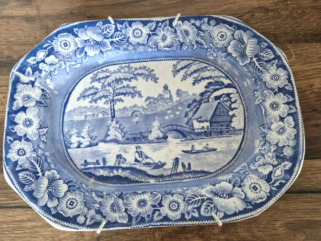 Billede 7 - Antikt engelsk fad fra 1800 tallet