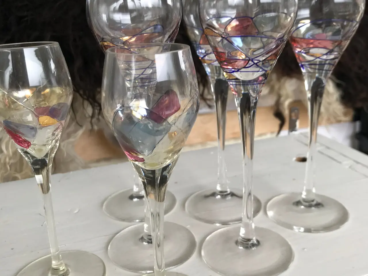 Billede 1 - Drikkeglas med kunst Milano