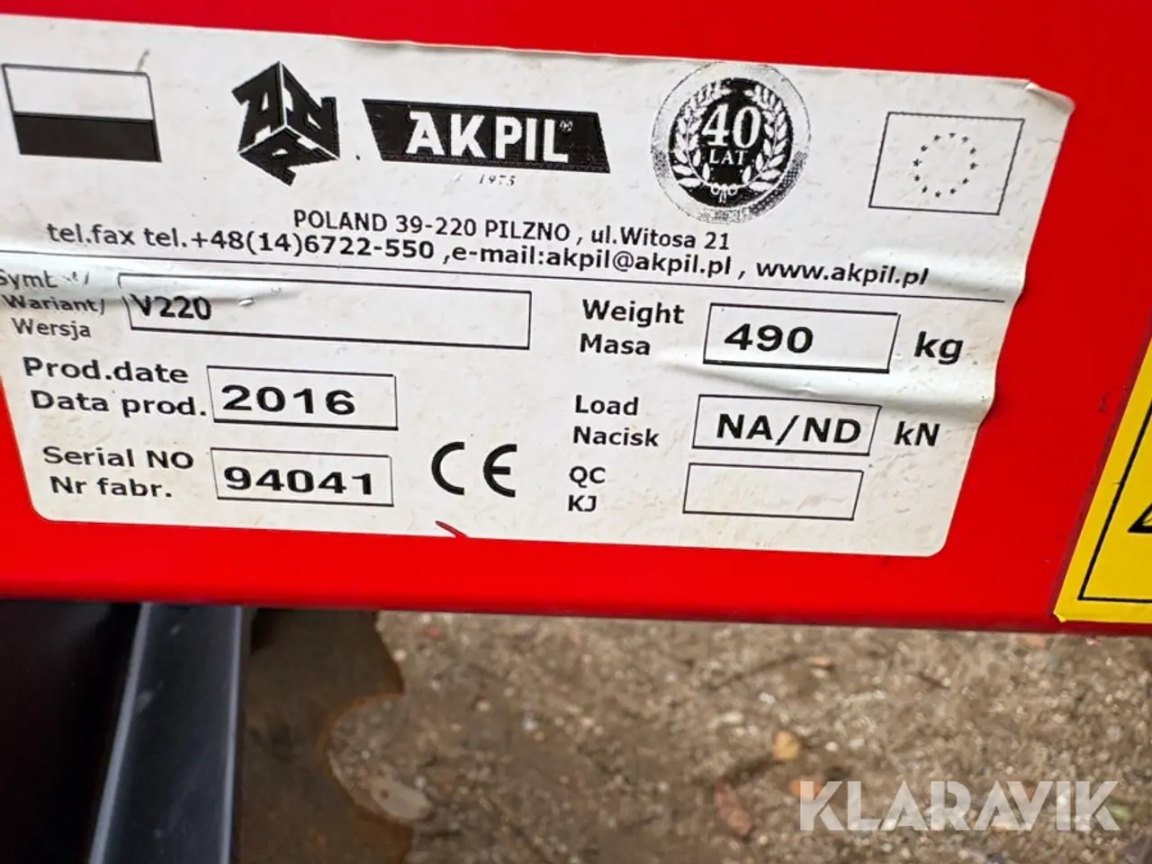 Billede 5 - Tallerkenharve Akpil V220