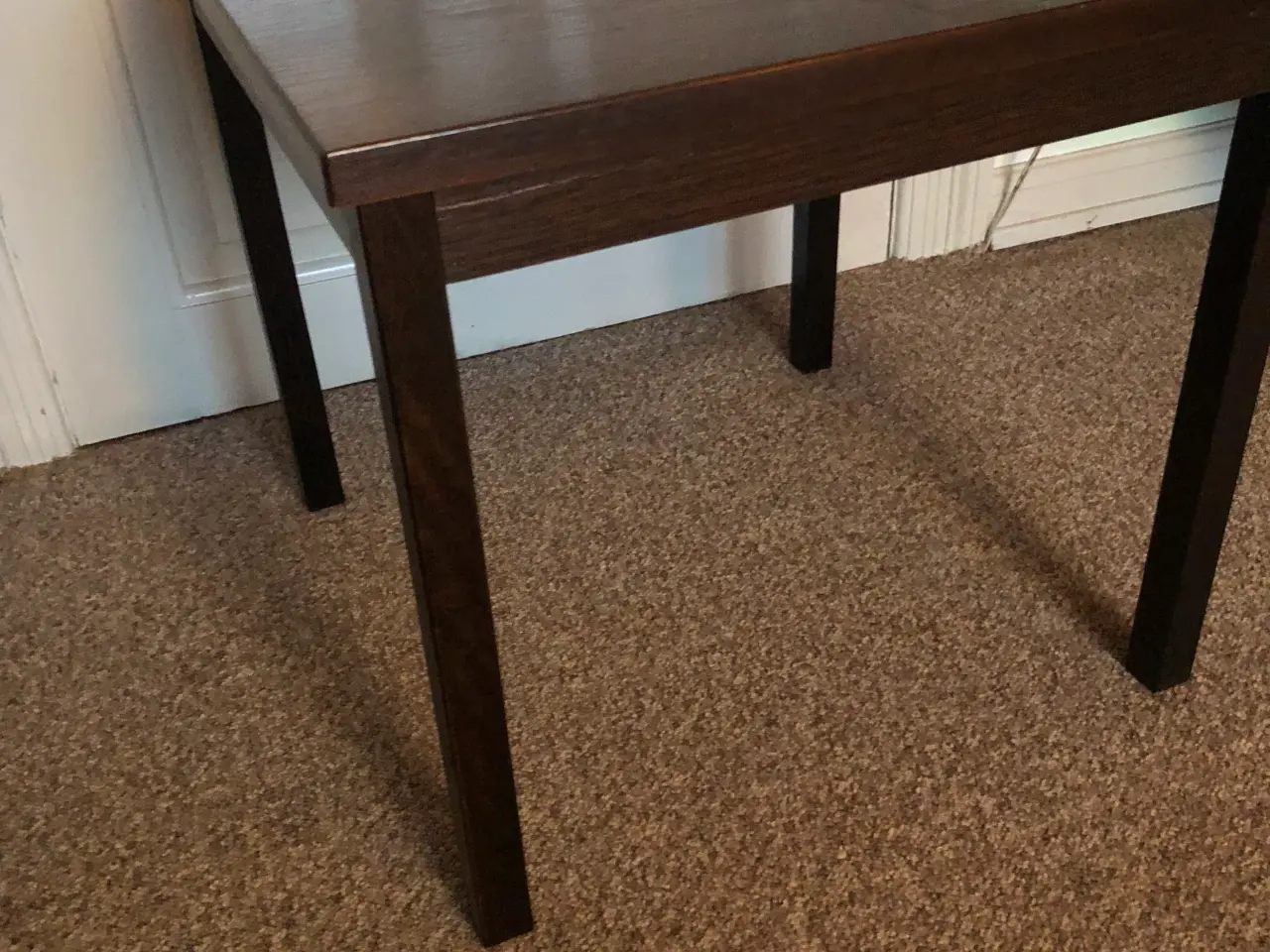 Billede 2 - Fin retro sidebord i mørk træ.