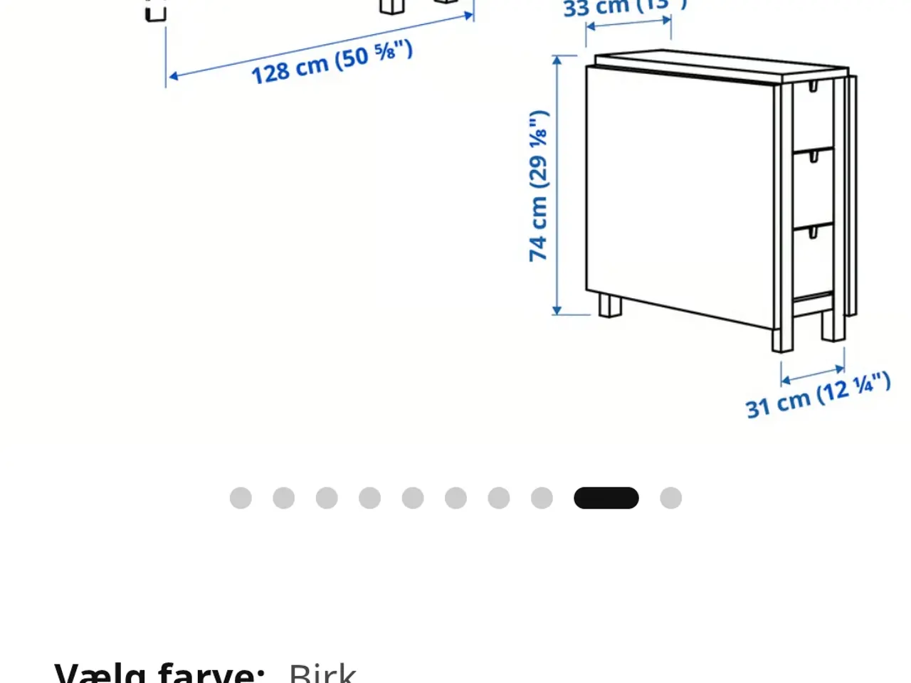Billede 10 - Ikea Norden multibord