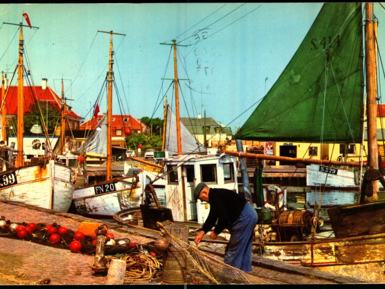 Billede 1 - Skagen - Parti fra Havnen - V. Asmussen 144 - Brugt