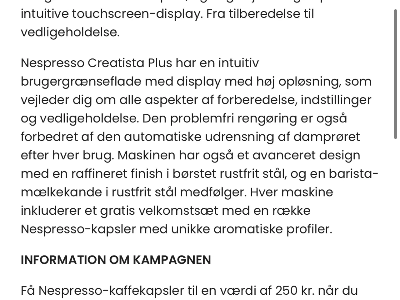 Billede 7 - Nespresso Plus Kaffemaskine, Børstet Stål