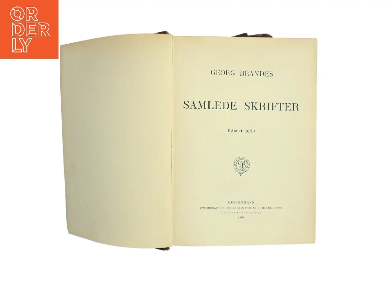 Billede 2 - Samlede Skrifter. Første Bind af Georg Brandes (Bog)